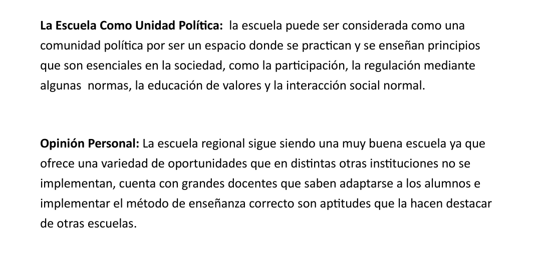 La escuela como comunidad política