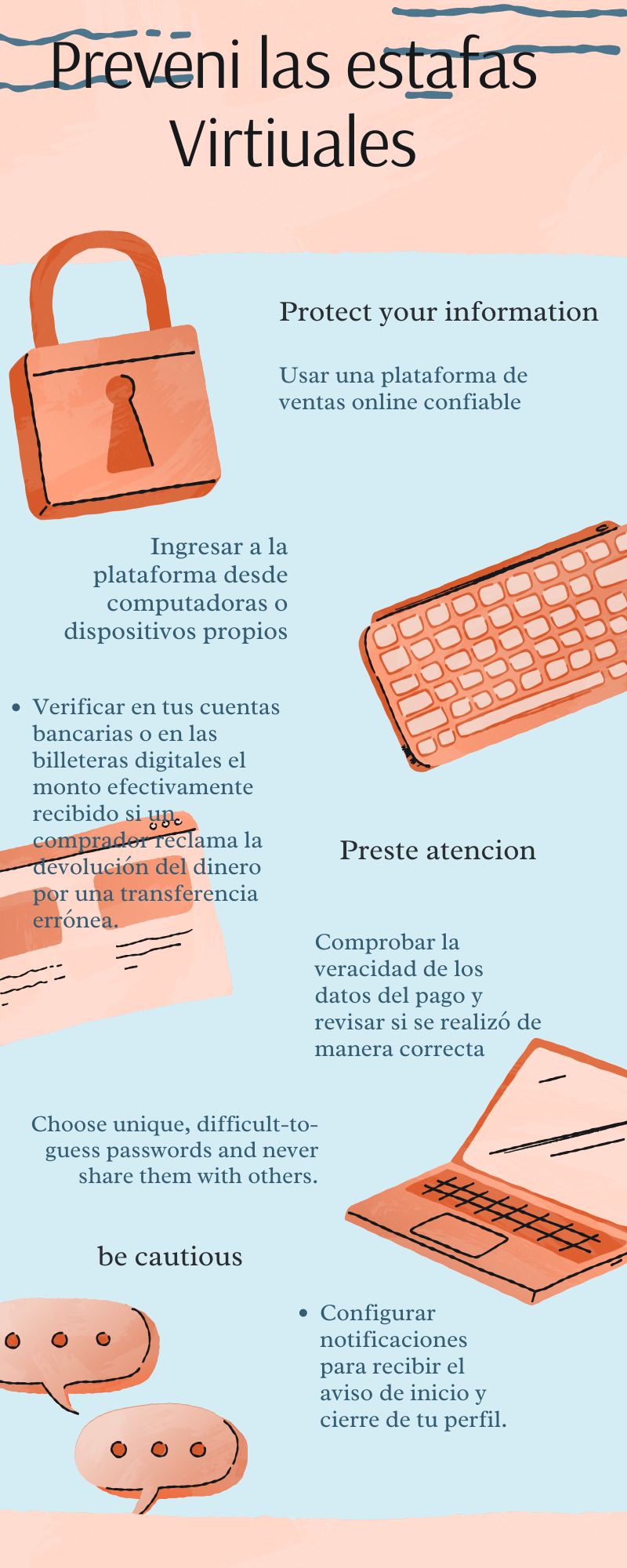 Recomendaciones para prevenir estafas