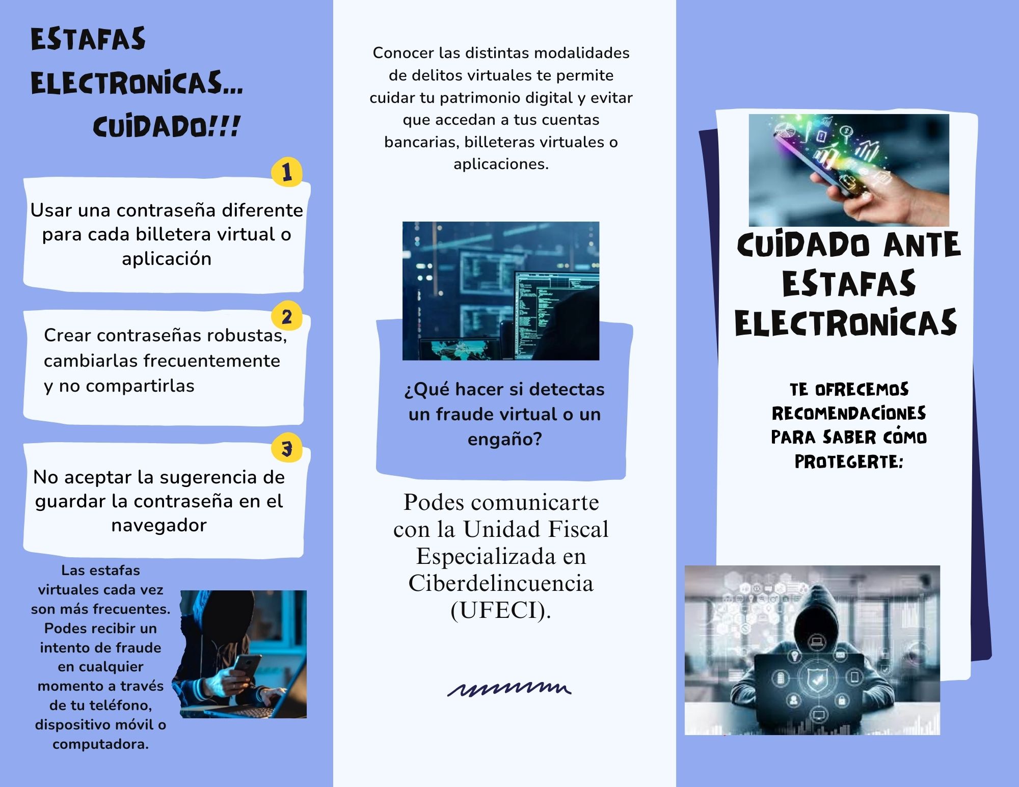 Cuidado ante estafas electrónicas