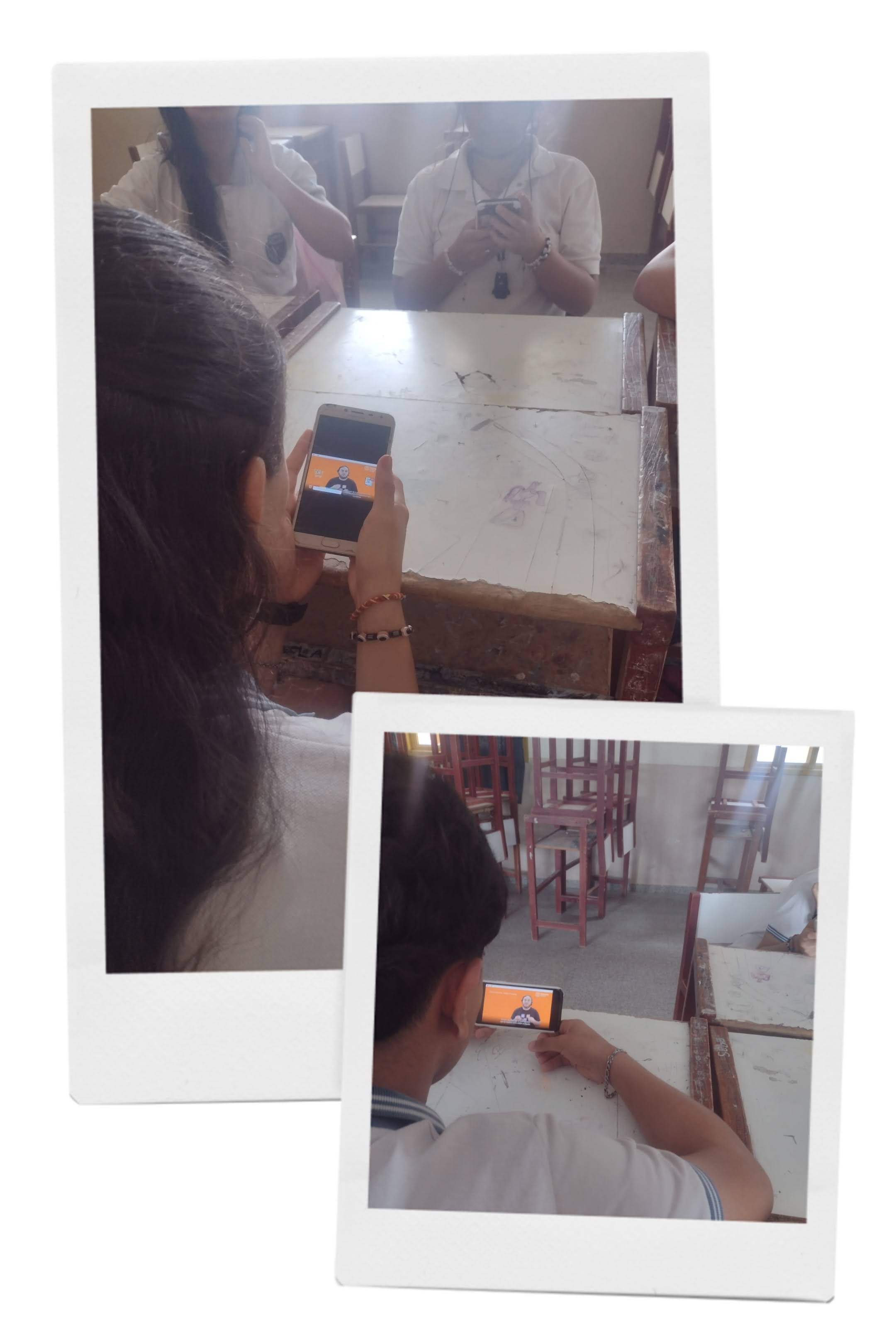 Alumnos visualizando un video perteneciente a la plataforma Educaplay.